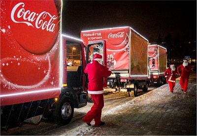 Новогодний караван Coca-Cola